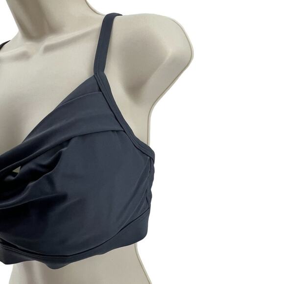 Athleta Twist Front Bikini Grey Womens 36D/DD - Picture 2 of 8
